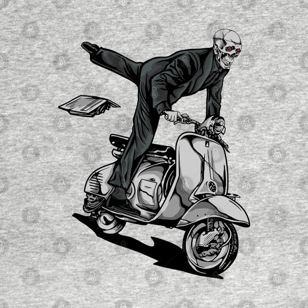 Skull Rider Vespa by Mako Design 